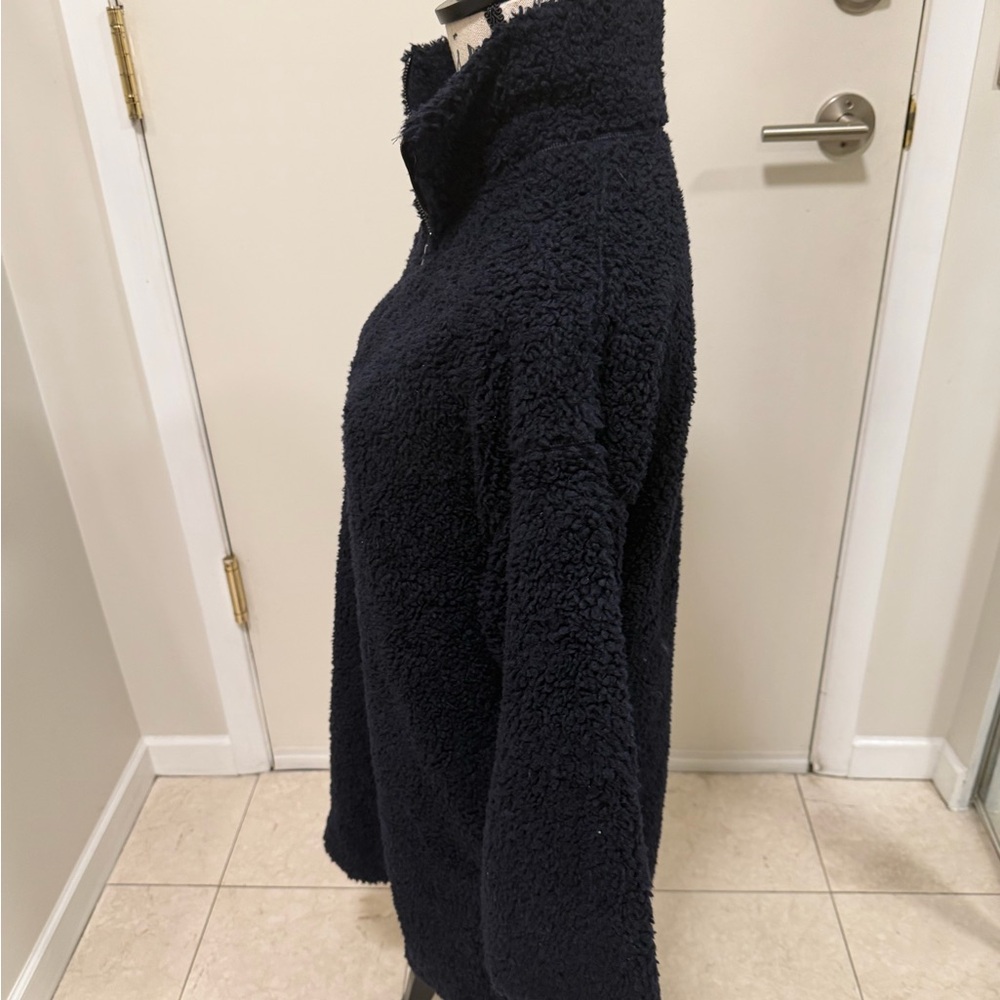 COS Midnight Blue Teddy Jacket - Picture 4 of 12